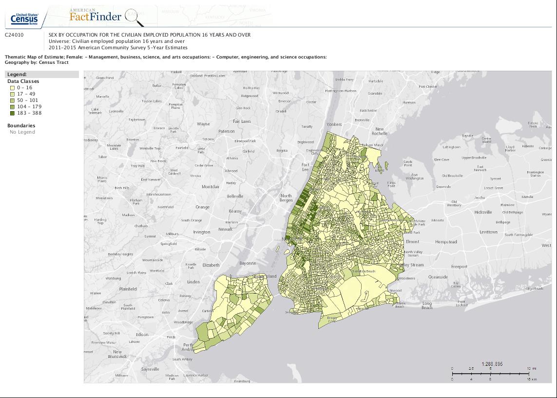 Census heatmap